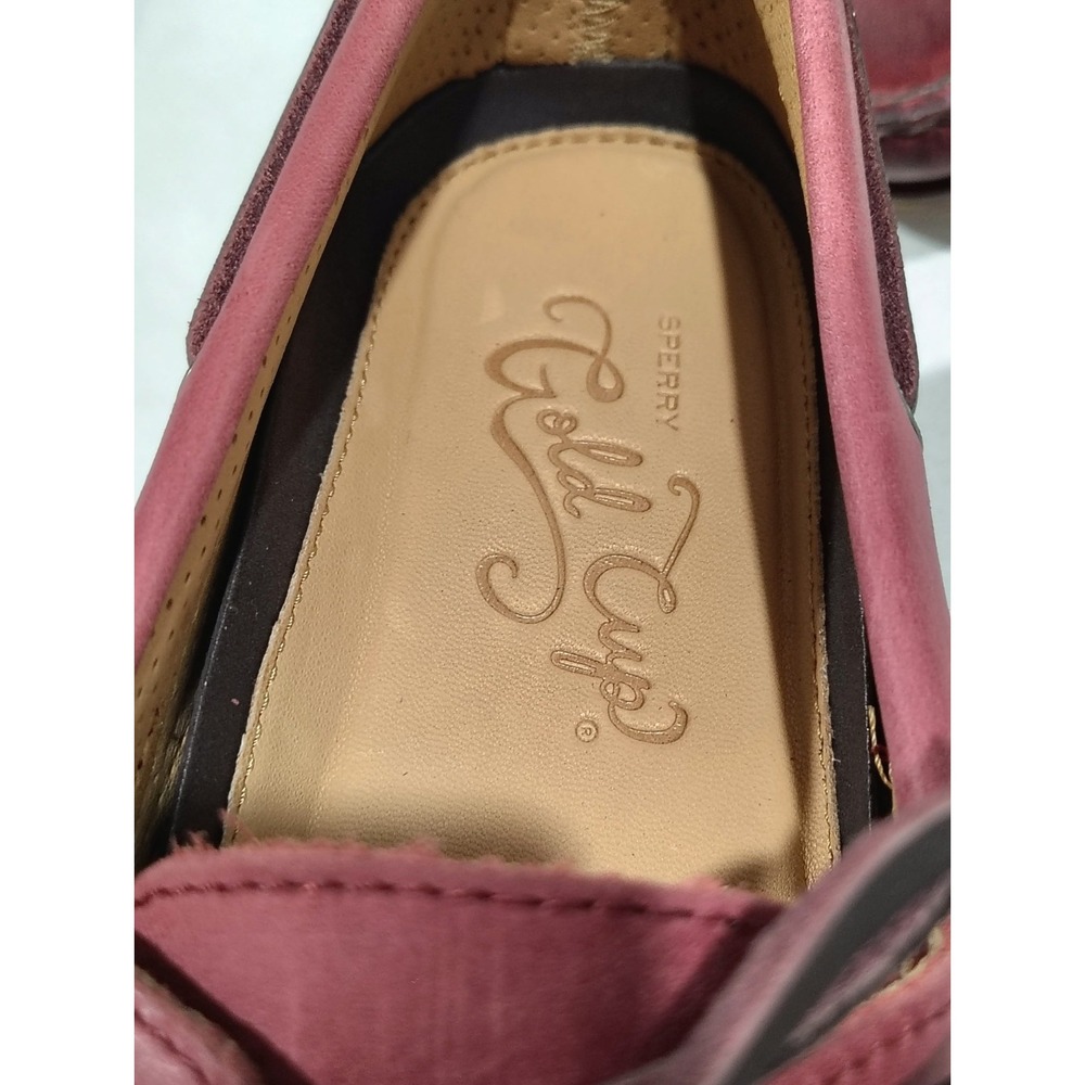 Sperry Gold Cup Authentic 2 Eye Let Boat Shoes Men's Sz 8.5 Leather Burnished - Picture 3 of 8